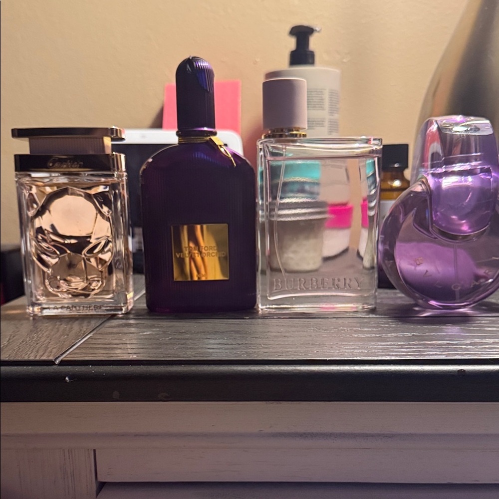 Burberry Clear Glass Perfume Bottle